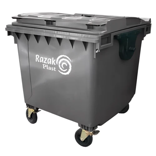 Евроконтейнер для мусора 1100 л серый