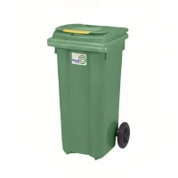 Евроконтейнер для мусора 120 л зелёный