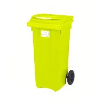 Евроконтейнер для мусора 120 л жёлтый