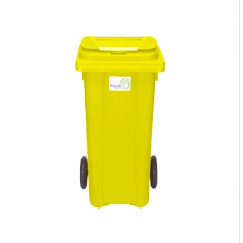 Евроконтейнер для мусора 120 л жёлтый