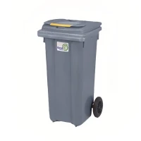 Евроконтейнер для мусора 120 л серый