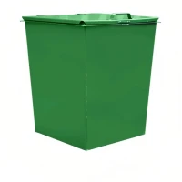 Контейнер металлический для мусора 750 л без колес, с крышкой