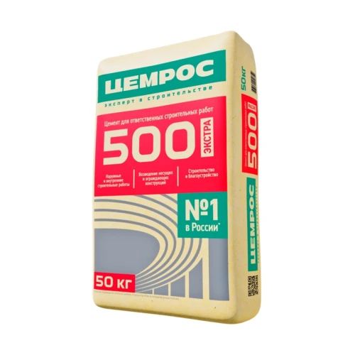 Цемент Цемрос ЦЕМ II/А-Ш 42,5Н, М-500, Д20 (50 кг)