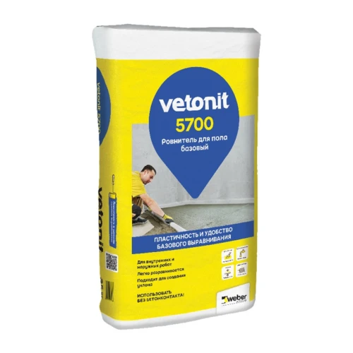Ровнитель для пола Vetonit 5700 базовый, 25 кг