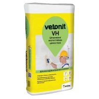 Шпатлёвка финишная влагостойкая цементная Vetonit VH белая, 20 кг