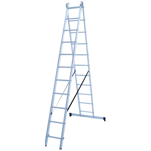 Лестница алюминиевая двухсекционная Новая Высота NV 1220, 2х7