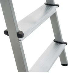 Стремянка двухсторонняя Новая Высота NV 1140 стальная с алюминиевыми ступенями, 2х2 80 мм