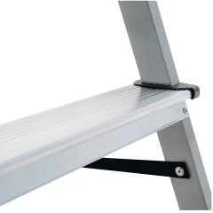 Стремянка двухсторонняя Новая Высота NV 1140 стальная с алюминиевыми ступенями, 2х2 80 мм