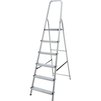 Стремянка алюминиевая Новая Высота NV 1110, 1х6 ступень 80 мм