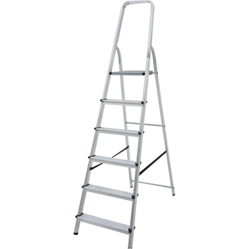 Стремянка алюминиевая Новая Высота NV 1110, 1х6 ступень 80 мм