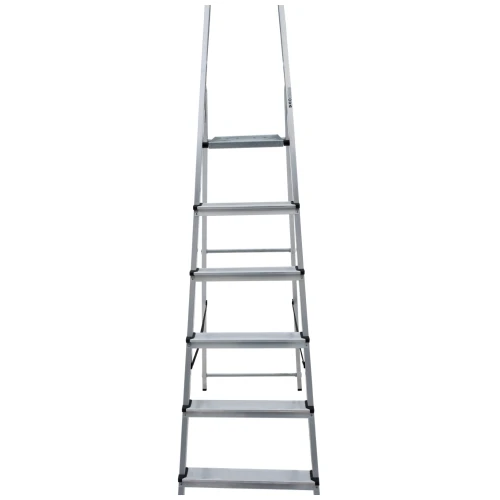 Стремянка алюминиевая Новая Высота NV 1110, 1х6 ступень 80 мм