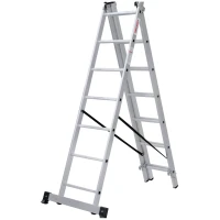 Лестница алюминиевая трёхсекционная Новая Высота NV 1230, 3х7