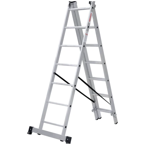 Лестница алюминиевая трёхсекционная Новая Высота NV 1230, 3х7