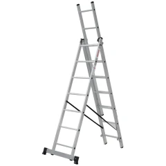 Лестница алюминиевая трёхсекционная Новая Высота NV 1230, 3х7