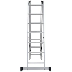 Лестница алюминиевая трёхсекционная Новая Высота NV 1230, 3х7
