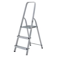 Стремянка алюминиевая Новая Высота NV 1110, 1х3 ступень 80 мм