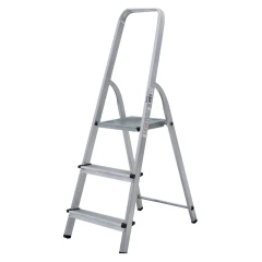 Стремянка алюминиевая Новая Высота NV 1110, 1х3 ступень 80 мм