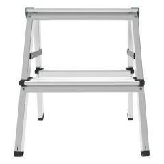 Стремянка алюминиевая двухсторонняя Новая Высота NV 1120, 2х2 ступень 80 мм