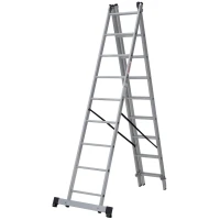 Лестница алюминиевая трёхсекционная Новая Высота NV 1230, 3х9