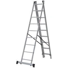 Лестница алюминиевая трёхсекционная Новая Высота NV 1230, 3х9