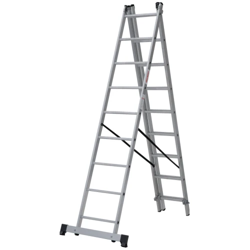 Лестница алюминиевая трёхсекционная Новая Высота NV 1230, 3х9