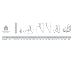 Лестница-трансформер Новая Высота NV 0320 алюминиевая, 4х3 перекл, ширина 330 мм