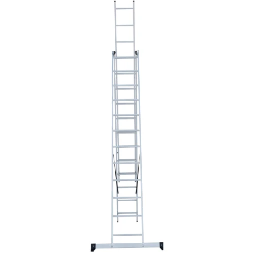 Лестница алюминиевая трёхсекционная Новая Высота NV 1230, 3х12