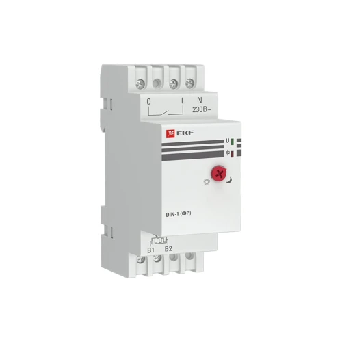 Фотореле с выносным датчиком DIN-1 (ФР) 2-100Лк 25А 3000Вт EKF PROxima