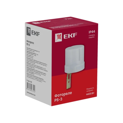 Фотореле PS-3 20А 3000Вт IP44 EKF