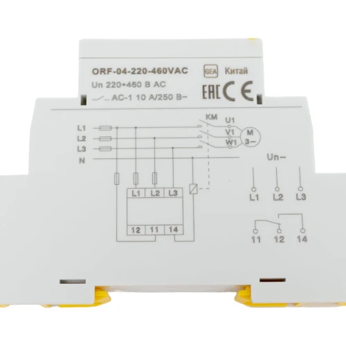 Реле контроля фаз ORF-04 трехфазное 220-460 В IEK