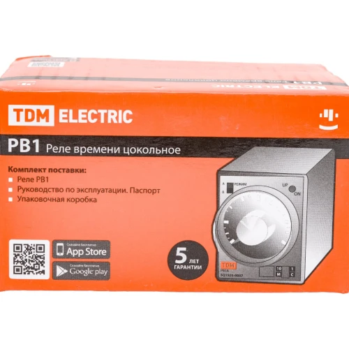 Реле времени РВ1C-2реж-6сек/60мин-5А-220В-8Ц TDM ELECTRIC