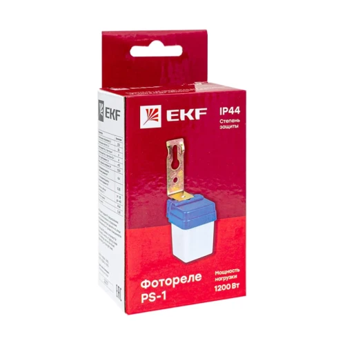 Фотореле PS-1 6А 1200Вт IP44 EKF