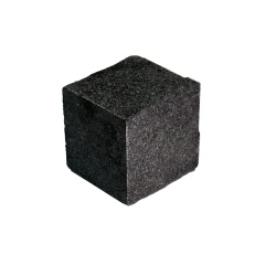 Брусчатка пилено-колотая (пиленые 2-4 боковые грани, верх колотый) 80х80х80 мм Габбро