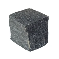 Брусчатка колотая 100х100х100 мм Габбро