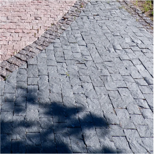 Брусчатка колотая 100х100х100 мм Габбро