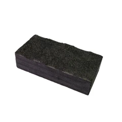 Брусчатка пилено-колотая (пиленые 5 граней, верх колотый) 100х200х50 мм Габбро