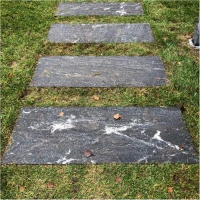 Плита пошаговая термо Гранатовый амфиболит 1200х400х50 мм