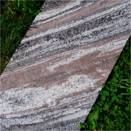 Плита пошаговая термо Гранатовый амфиболит 1200х400х50 мм