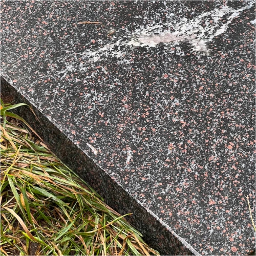 Плита пошаговая термо Гранатовый амфиболит 1200х400х50 мм