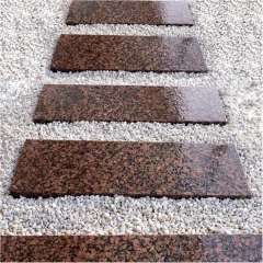 Плита пошаговая термо из гранита Красногорский 1200х400х50 мм