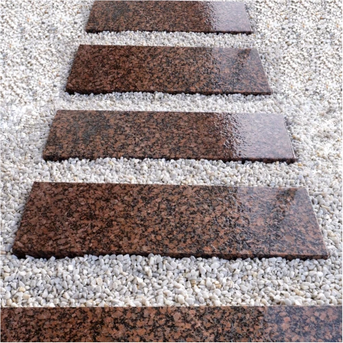 Плита пошаговая термо из гранита Красногорский 1200х400х50 мм