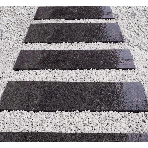 Плита пошаговая термо из гранита Дымовский 605х300х80 мм