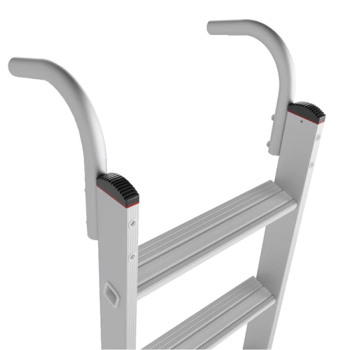 Лестница алюминиевая приставная проф. Новая Высота NV 3215, 1х6 развальцованных ступеней 80 мм