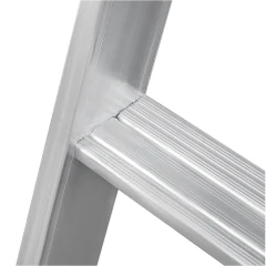 Лестница алюминиевая приставная проф. Новая Высота NV 3215, 1х6 развальцованных ступеней 80 мм