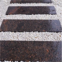 Плита пошаговая термо из гранита Токимовский 1200х400х50 мм