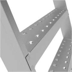 Профессиональная передвижная складная лестница-стремянка с платформой NV 3540 Новая Высота 1х12