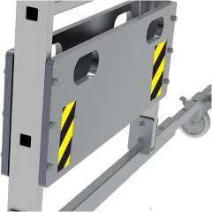 Профессиональная передвижная складная лестница-стремянка с платформой NV 3540 Новая Высота 1х10