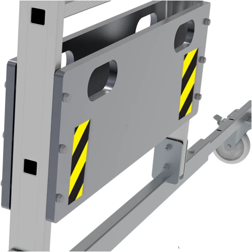 Профессиональная передвижная складная лестница-стремянка с платформой NV 3540 Новая Высота 1х10