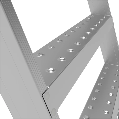 Профессиональная передвижная складная лестница-стремянка с платформой NV 3540 Новая Высота 1х11