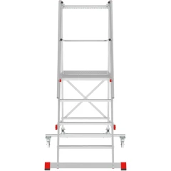 Индустриальная передвижная складная лестница-стремянка с платформой NV 5540 Новая Высота 1х4